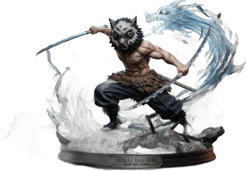 Inosuke Hashibira figurine render